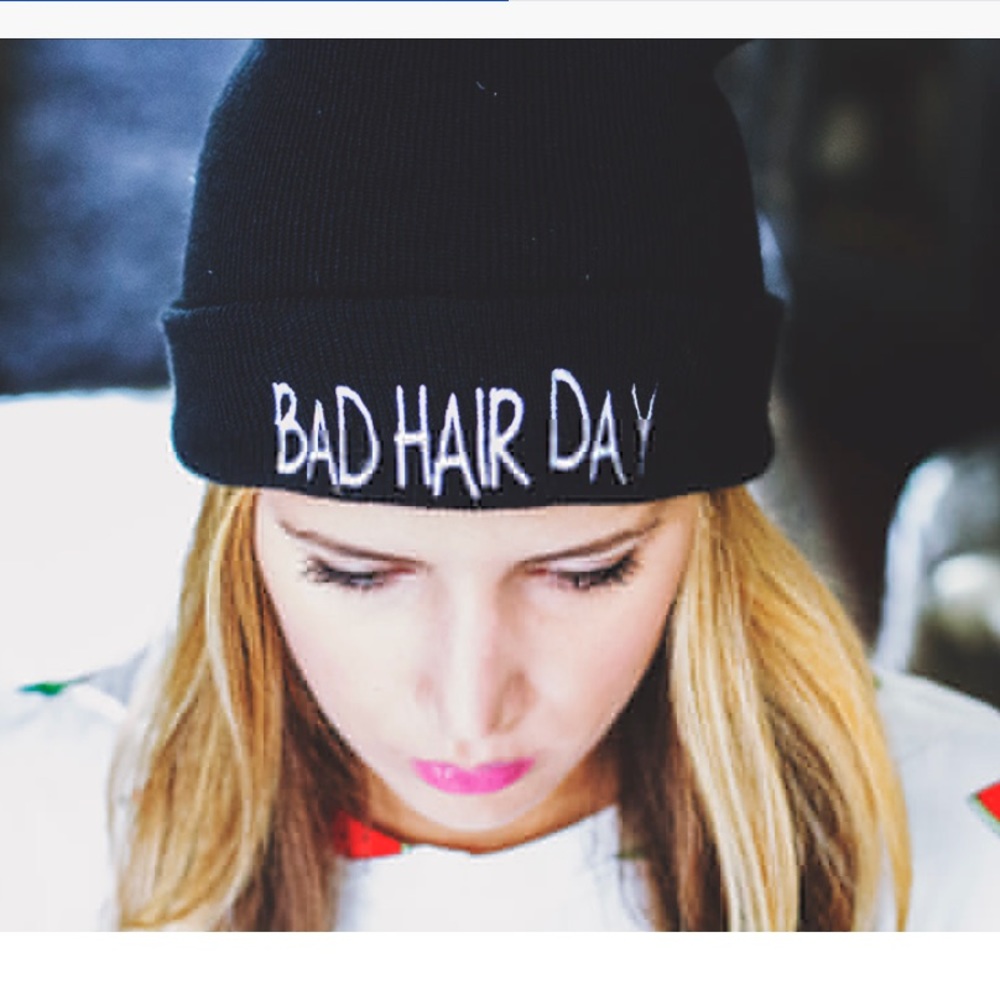BAD HAIR DAY beanie 🖤